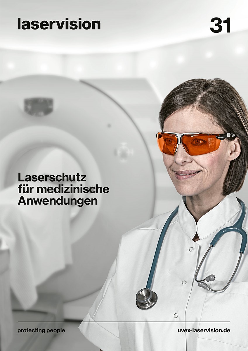 Med Laserschutz Flyer Cover